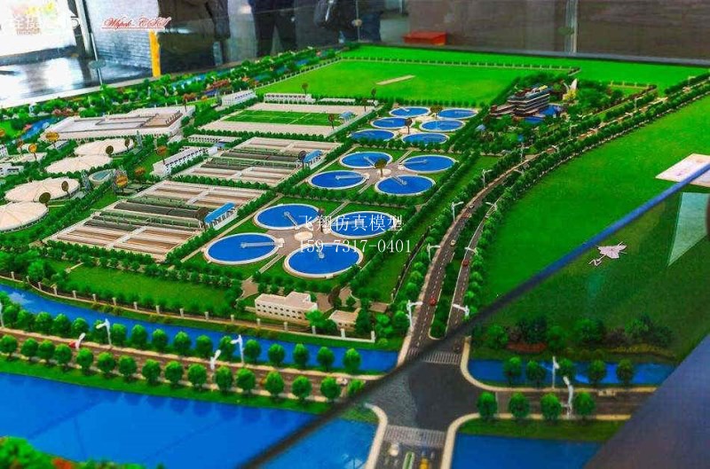 大型污水處理廠模型